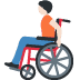 🧑🏻‍🦽 person in manual wheelchair: light skin tone display on Twitter